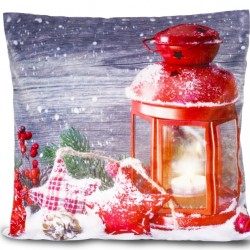 Fata de perna decorativa LED felinar rosu Fata de perna decorativa LED felinar rosu